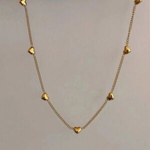 1pc Golden French Style STAINLESS STEEL WATERPROOF Necklace